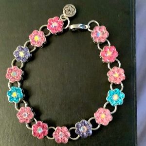 Costume Jewelry Flower Bracelet